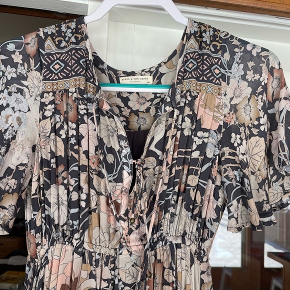 Spell & The Gypsy Amethyst Maxi Dress XXS-in shade Nightshade EEUC - Picture 8 of 15